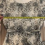 Joie  Anthea Linen Short Sleeve Dress Size Small Animal Print Photo 4