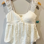 Derek Heart  White Lace Baby Doll Top Photo 0