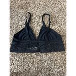 Soma Triangle Lace Trim Black Bralette Womens Sz Large Photo 4