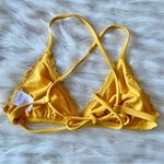 Xhilaration Golden Yellow Lace Strappy Triangle Bikini Top Sz S Photo 5