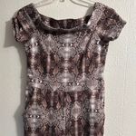 New York & Company snake print jumpsuit White Size M Photo 6