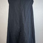 MiB Collection Womens Draped Lagenlook Vest L Large Black Cotton Linen Made USA Photo 3