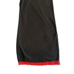 Love to Sleep Pajama Set 2 Piece Womens Size Medium Black Red Cami Capri Bottoms Photo 6