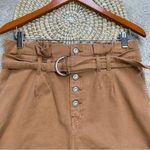 Free People Cindy Utility Moss Shorts Button Fly High Waisted In Desert Rust 6 Photo 14
