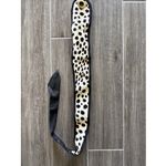 Don Kline Giorgio Beverly Hills Italian Spotted Fur Leather Belt Gold Buckle Photo 2