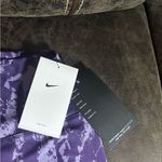 Nike  One Dri Fit 7/8 Purple Patterned Leggings Women’s Small Photo 5