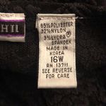 Amanda Smith Black Lace Open Front Cardigan Coverup 3 Quarter Sleeve Womens 16W Photo 7