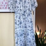Lucky Brand Paisley Floral Tiered Midi Dress Sz S Prairie Cottagecore Photo 13