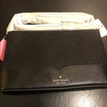 Kate Spade  Black Glitter Crossbody Bag Zip Top Evening NWT Photo 4