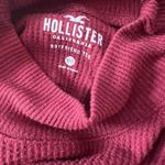 Hollister Burgundy  Co. cropped boyfriend turtleneck sweater Photo 4