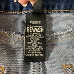 REWASH  Vintage‎ Reunion Distressed Blue Denim Skirt Size 3/26 Photo 8