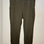 Lululemon  Invigorate Everlux HR Crop 23” Olive Green Leggings Like New Size 8 Photo 1