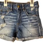 American Eagle ‎ High Rise Shortie Jean Shorts Photo 1