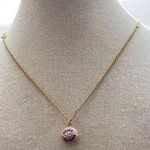 Juicy Couture Pink Enameled Rhinestone Cupcake Pendant & Necklace 18” Gold Tone Photo 0