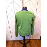Brooks Brothers  Women’s XL Silk Cotton Green Button Long Sleeve Cardigan Preppy Photo 2