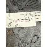 Free People  Galloon Lace Gray Floral Sleeveless Racerback Bralette Top Size M Photo 3