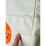 Vintage Fly Modern Air White Orange Circle Vinly Strap Adjustable Tote Bag Photo 5