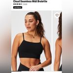 Fabletics New  Cloud Seamless Black Bralette Sports Bra in Large Photo 1