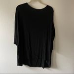 Piko  Black 1/2 Sleeve Oversized Top Photo 2