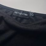 Pretty Little Thing Black One Shoulder Bodysuit Photo 4