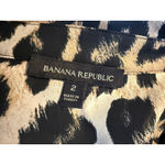 Banana Republic  Leopard Print Maxi Shirt Dress Belted 2 boho Y2K brown black Photo 4