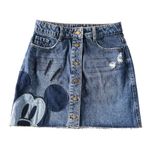 Desigual  X Disney Mickey Mouse denim patchwork skirt XS Photo 2