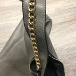 Large Gray Faux Leather Purse Photo 8