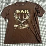 Funny dad buck hunting shirt Brown Size L Photo 1