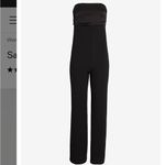 EXPRESS  Satin Pieced Strapless Jumpsuit Photo 1