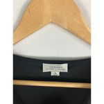 Tahari  ASL Texture Draped Neck Tank Black Size XS Photo 2