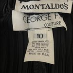 Vintage George F Couture Formal Wide Leg Pleated Pant size 10 Black Photo 6