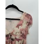 Madden Girl  Y2k Babydoll Top Size XL Floral Whimsigoth Fairy Boho Ruffle Sheer Photo 4