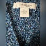 Dress Barn  Women's Heathered Blue V-Neck Sweater Photo 6
