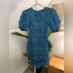 RHODE Pia Dress in Electric Moire size 2 Blue Photo 2