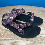 Teva  Women's Original Universal Wildflower Hiking Sandals Size 6 Pink Black Photo 0