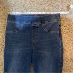 Spanx Distressed Ankle Skinny Jeans Medium Wash Raw Hem Slimming Size Small Photo 13