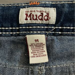 Mudd Vintage Y2K Denim Micro Low Rise Shorts Size 11 Juniors Photo 2
