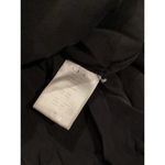 ALC Frank ALC Simona Silk Mini Dress Long Sleeve Front Tie Stripes Black White Small Photo 4