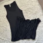 Nap Loungewear Dress Sleeveless Tank Maxi Scoopneck Modal Blend Black L Size L Photo 0