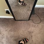 Call it spring Black Strappy Cork Wedges Photo 3