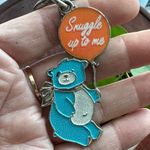Vintage Snuggly Blue Bear Key Chain Blue Photo 2