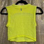Free People  Movement Modal Mesh Cropped Lime Green Stretch Tank Top XS/S Photo 1