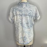 Thread and Supply  Chambray Shirt- Acid Wash Blue- Size Small Photo 5