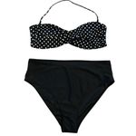 Mossimo Supply Co Black and White Polka Dot Bikini Size XL Photo 0