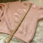 Shenanigans Size Large Vintage 80's Retro Cute Kawaii Light Pink Pastel Sweater Photo 7