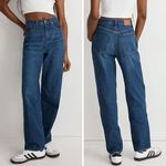 Madewell NEW ‎ Baggy Straight Jeans in Dark Worn Indigo Wash, 28 Photo 1