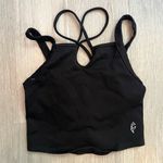 Free People NWOT XS/S FP Movement Black Strappy Crop Tank Photo 0