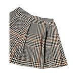 Three Pink Hearts Skort Women's XL Brown Plaid Pleated Mini Skirt With Shorts Photo 2