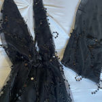 Black sequin mini dress Photo 0