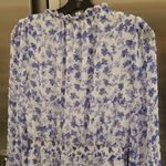 Skies Are Blue ππ Sweet Floral Mini Dress ~ White Cobalt Blue Print Small NWOT Photo 13